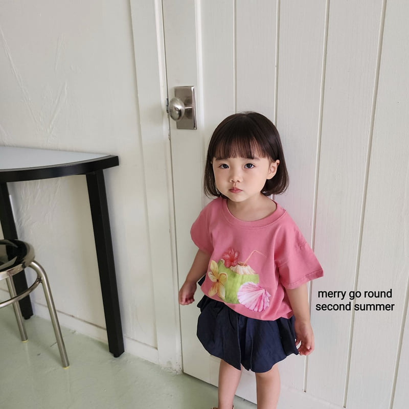 Merry Go Round - Korean Children Fashion - #kidsshorts - Coconut Tee - 11
