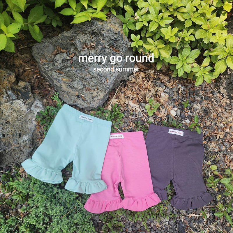 Merry Go Round - Korean Children Fashion - #prettylittlegirls - Spandex Frill Shorts