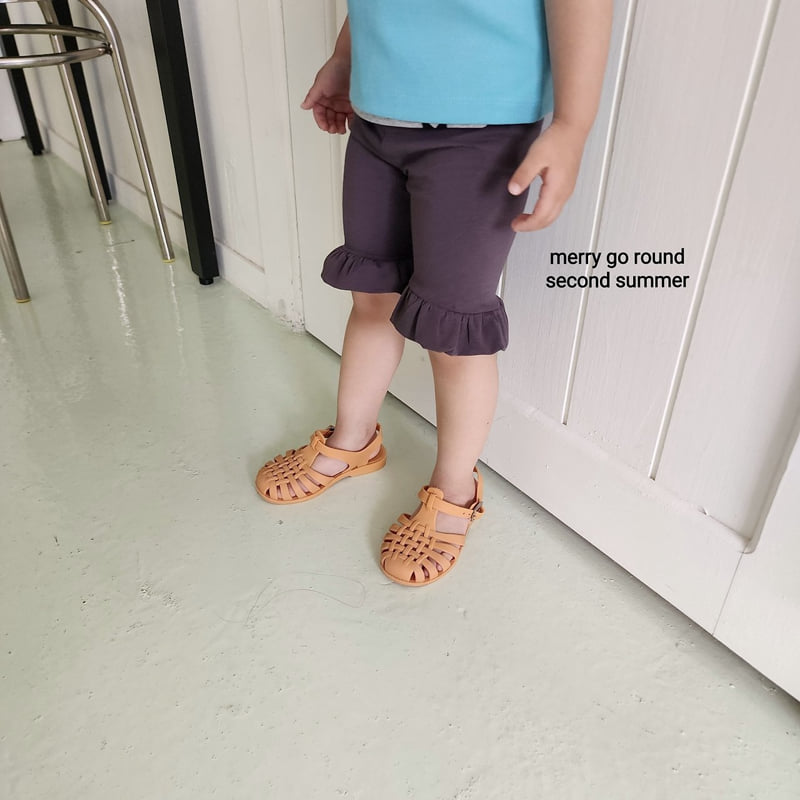 Merry Go Round - Korean Children Fashion - #todddlerfashion - Spandex Frill Shorts - 2