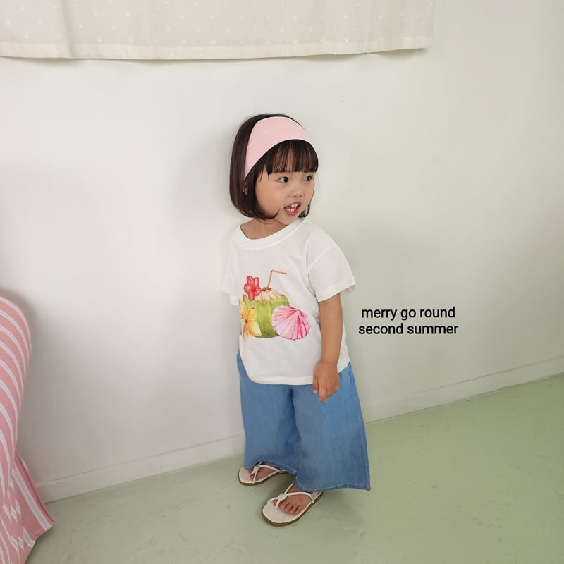 Merry Go Round - Korean Children Fashion - #todddlerfashion - Coconut Tee - 4