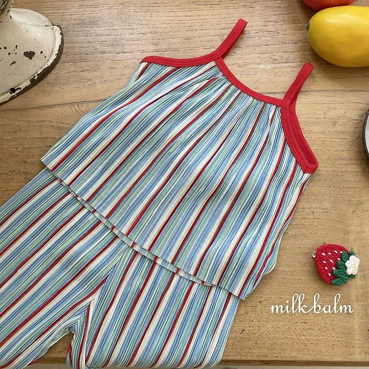 Milk Balm - Korean Baby Fashion - #babyboutique - Coachella Pleated Set-Up - 6