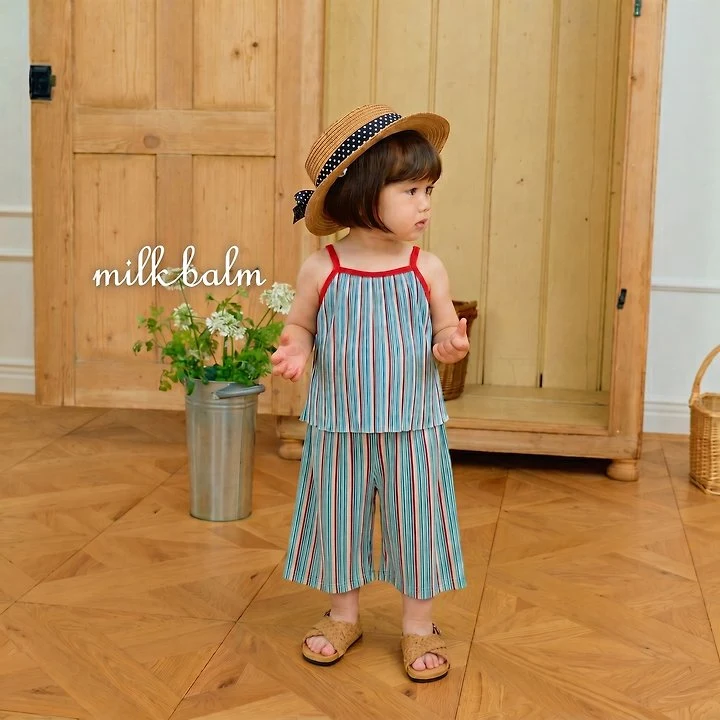 Milk Balm - Korean Baby Fashion - #babyboutiqueclothing - Coachella Pleated Set-Up - 7