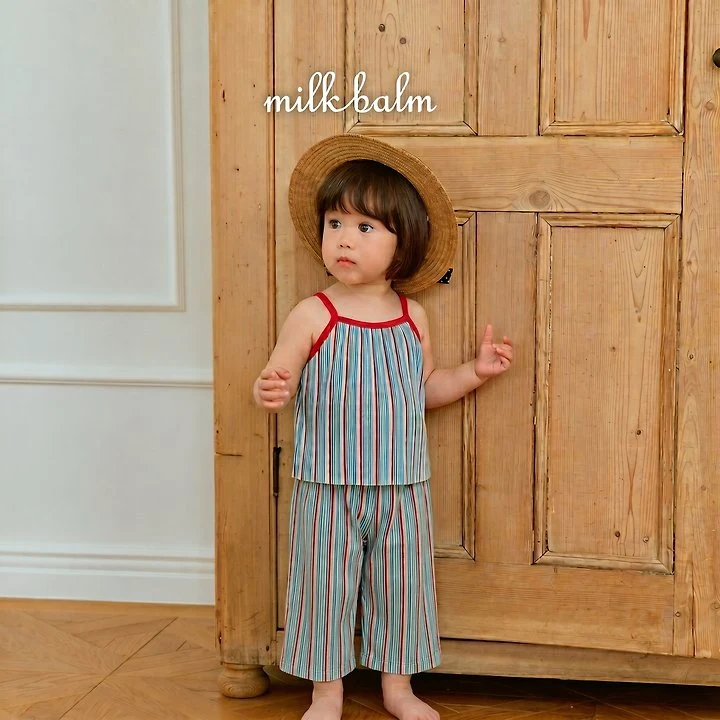 Milk Balm - Korean Baby Fashion - #babyclothing - Coachella Pleated Set-Up - 8