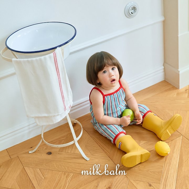 Milk Balm - Korean Baby Fashion - #babyclothing - Coachella Suspender Suit - 7