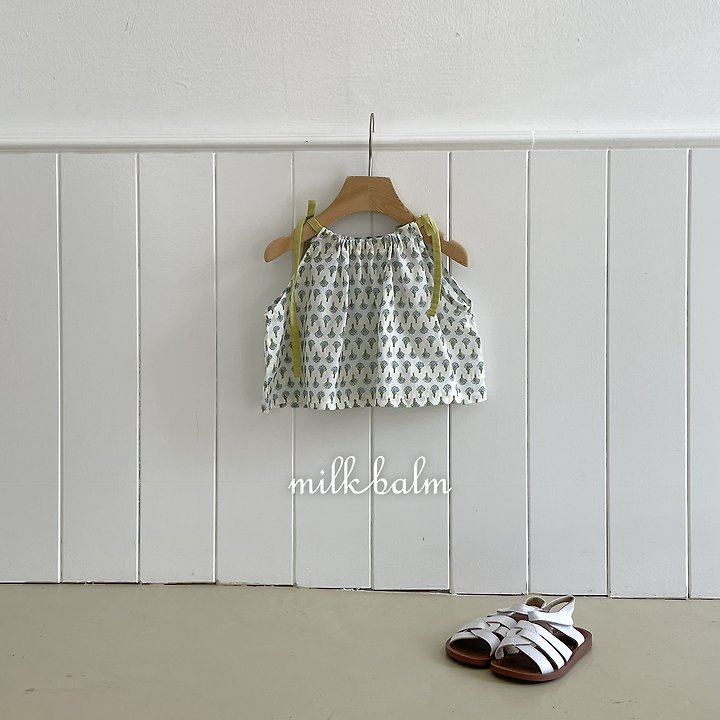 Milk Balm - Korean Baby Fashion - #babygirlfashion - Jardin Halter Blouse - 6