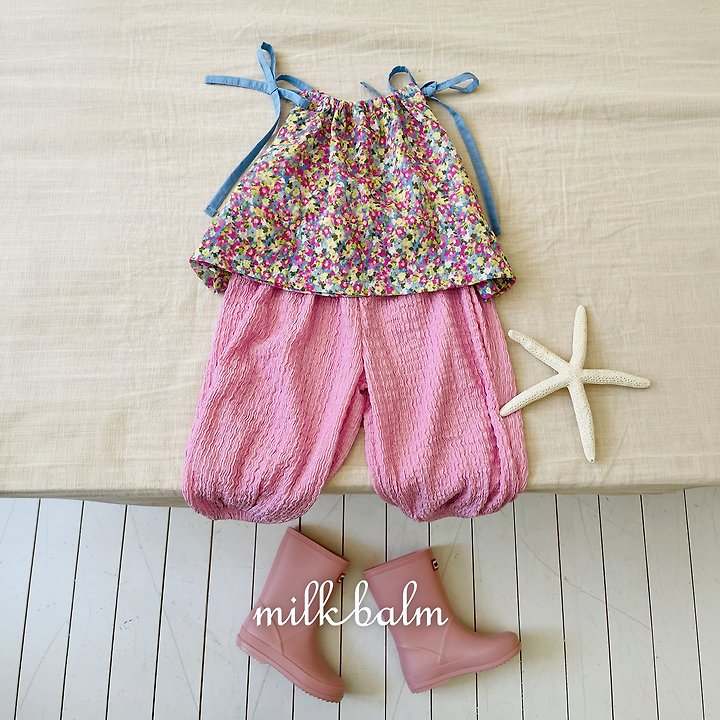 Milk Balm - Korean Baby Fashion - #babyoninstagram - Jardin Halter Blouse - 8