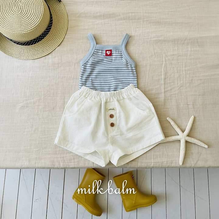 Milk Balm - Korean Baby Fashion - #babyoutfit - High Tension Sleeveless Tee - 12