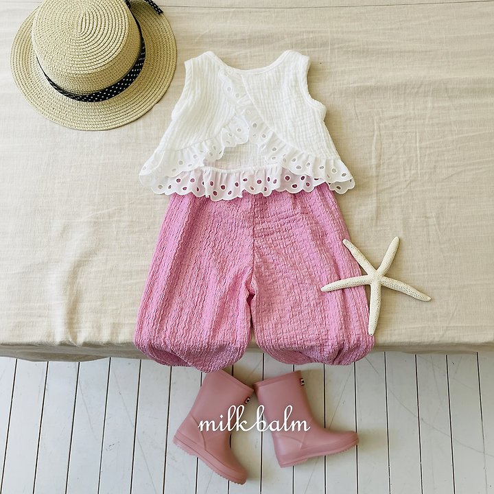 Milk Balm - Korean Baby Fashion - #babyoutfit - Crinkle Jogger Pants - 11