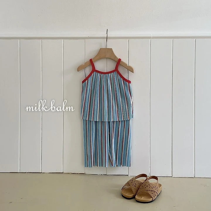 Milk Balm - Korean Baby Fashion - #babywear - Coachella Pleated Set-Up - 2