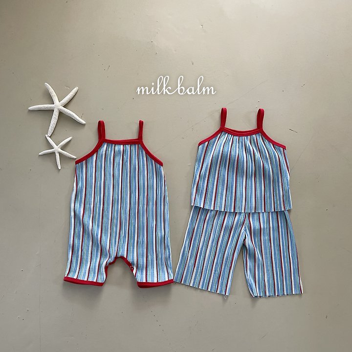 Milk Balm - Korean Baby Fashion - #onlinebabyboutique - Coachella Suspender Suit - 2