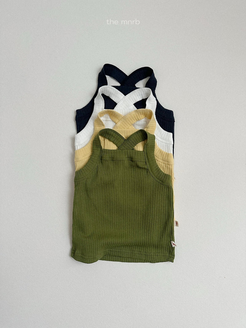 Mini Robe - Korean Children Fashion - #stylishchildhood - Soft Ribbed Sleeveless Top - 4