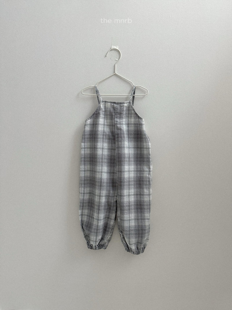 Mini Robe - Korean Children Fashion - #kidsshorts - Candy Check Overalls - 5
