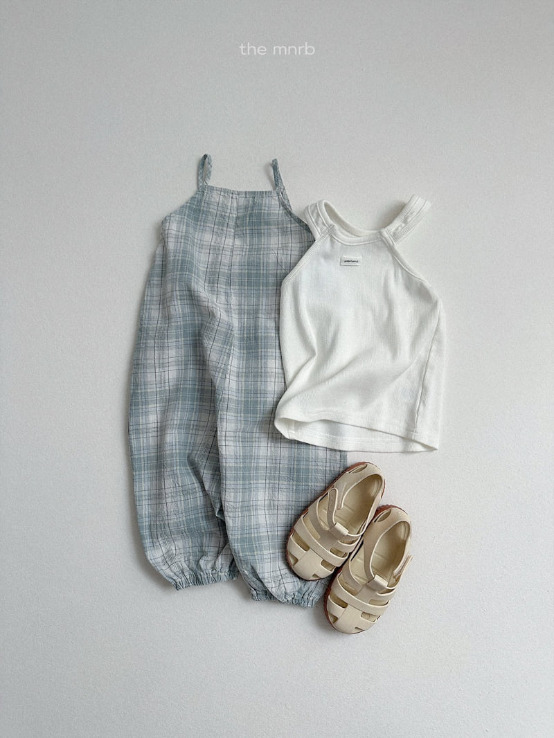 Mini Robe - Korean Children Fashion - #minifashionista - Candy Check Overalls - 11