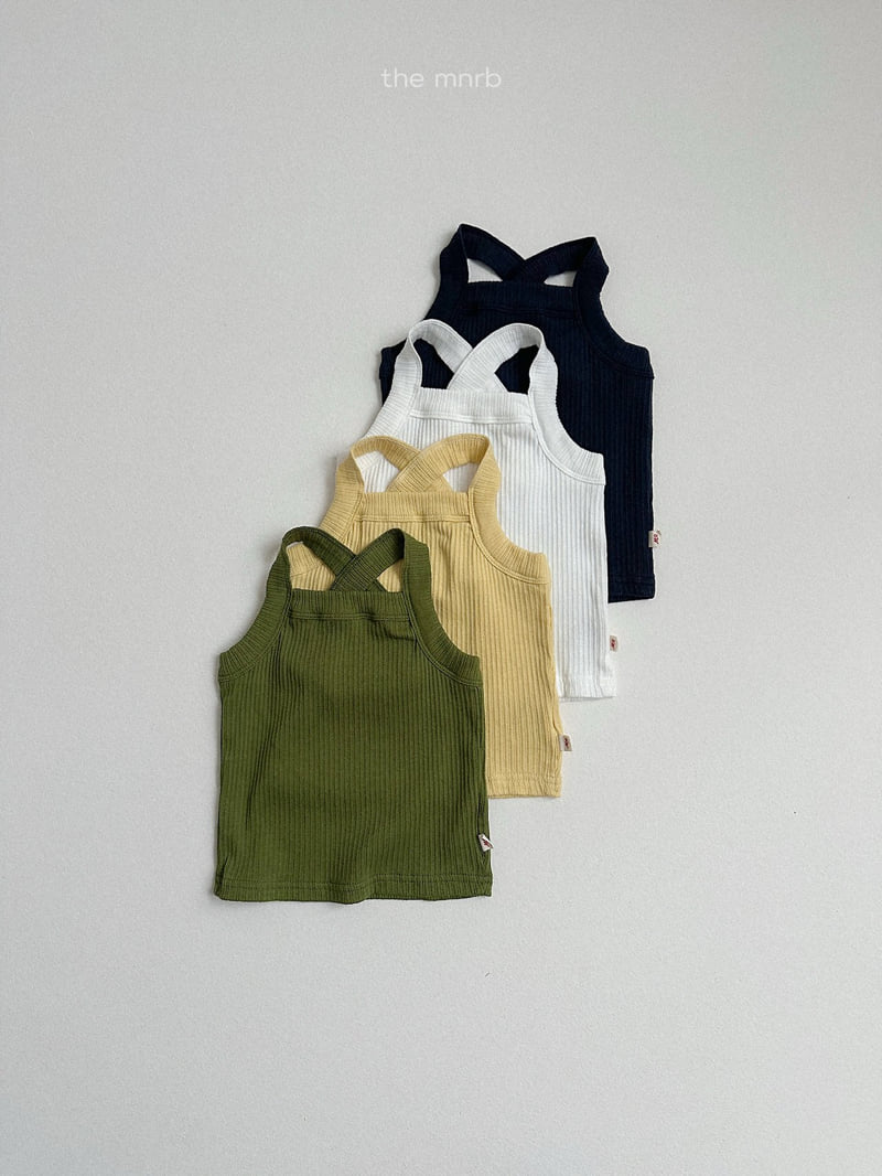 Mini Robe - Korean Children Fashion - #stylishchildhood - Soft Ribbed Sleeveless Top - 3