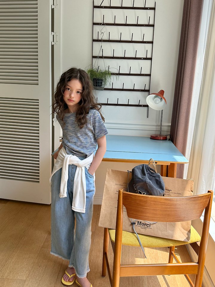 Minimal - Korean Children Fashion - #childofig - Mix Dyeing Tee - 5