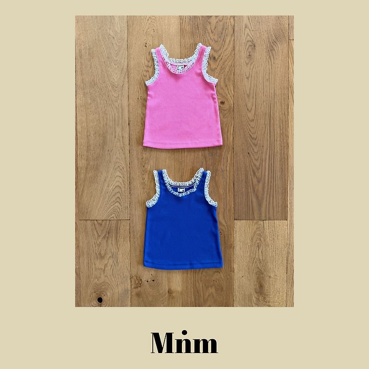 Minimal - Korean Children Fashion - #designkidswear - Lace Ribbed Sleeveless Top