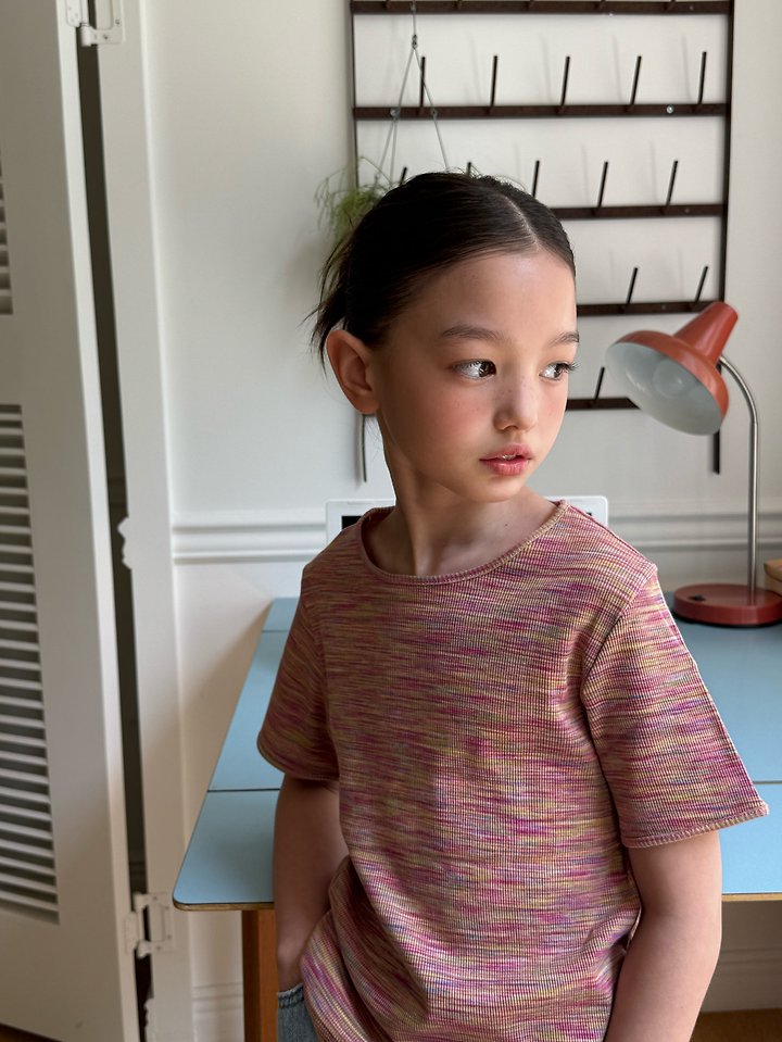 Minimal - Korean Children Fashion - #discoveringself - Mix Dyeing Tee - 8