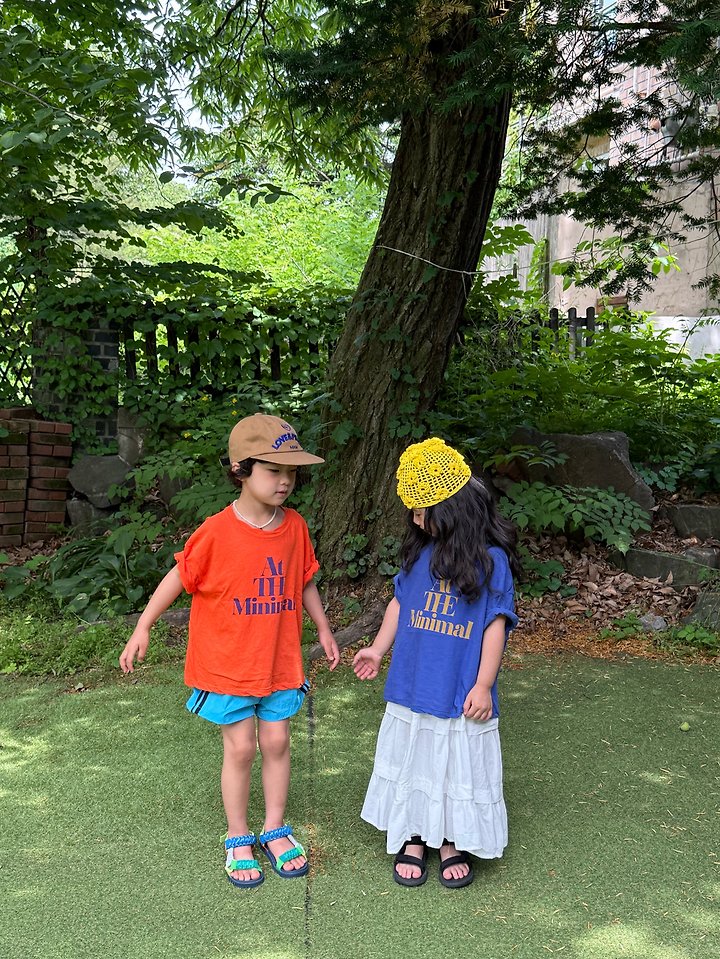 Minimal - Korean Children Fashion - #discoveringself - Paint Slogan Tee - 3
