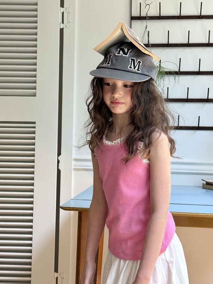 Minimal - Korean Children Fashion - #fashionkids - Lace Ribbed Sleeveless Top - 4