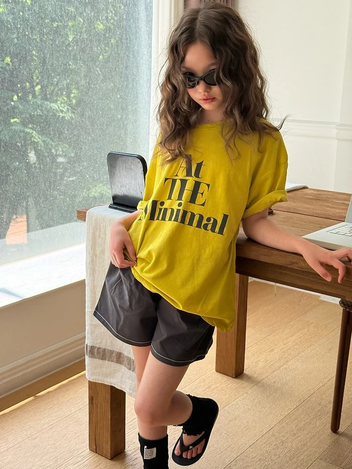 Minimal - Korean Children Fashion - #littlefashionista - Paint Slogan Tee - 9