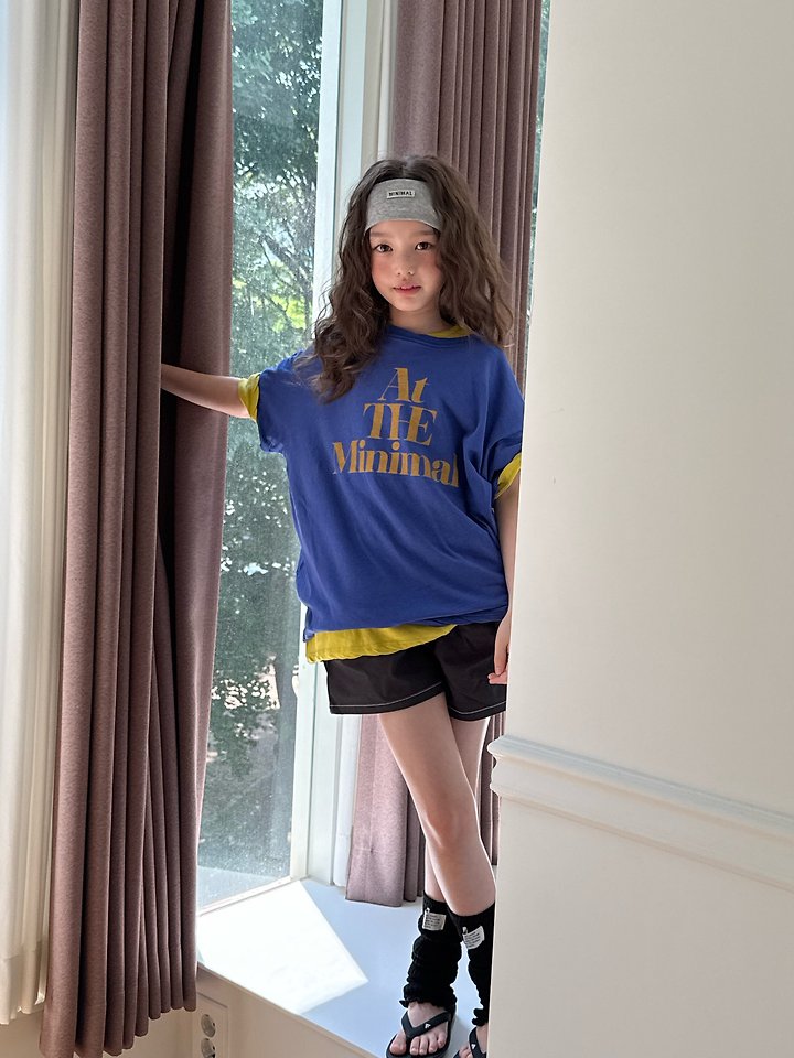 Minimal - Korean Children Fashion - #magicofchildhood - Paint Slogan Tee - 10