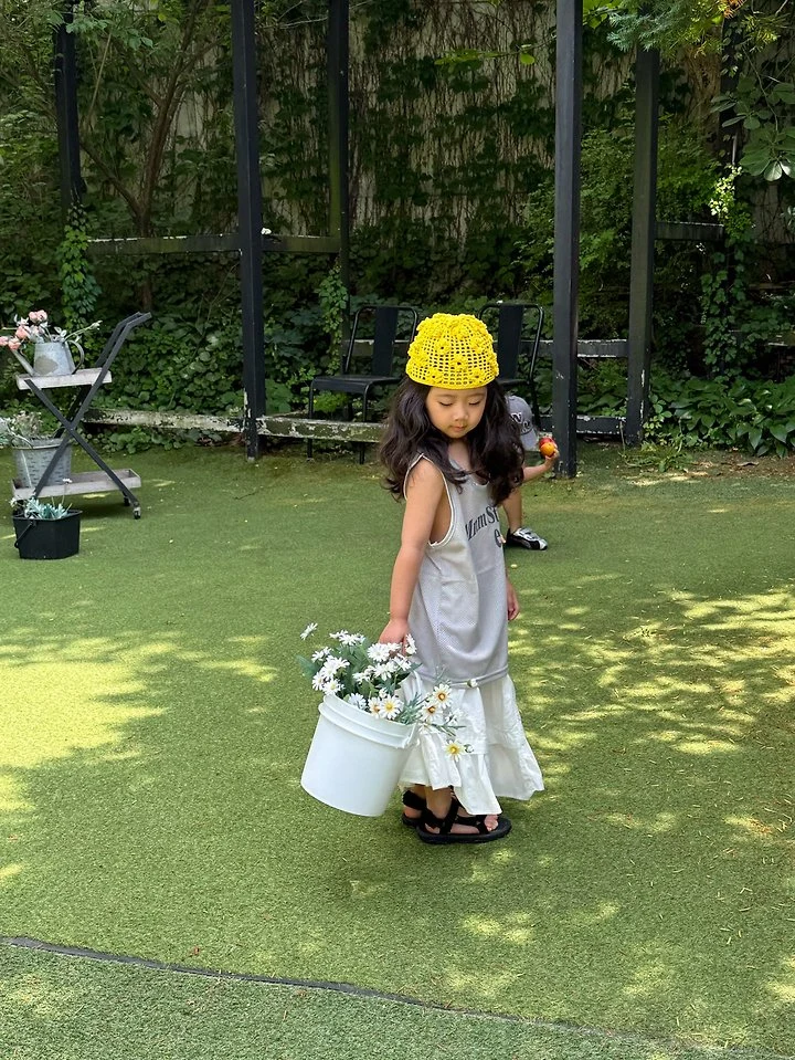 Minimal - Korean Children Fashion - #magicofchildhood - MNM Mesh Sleeveless Top - 8