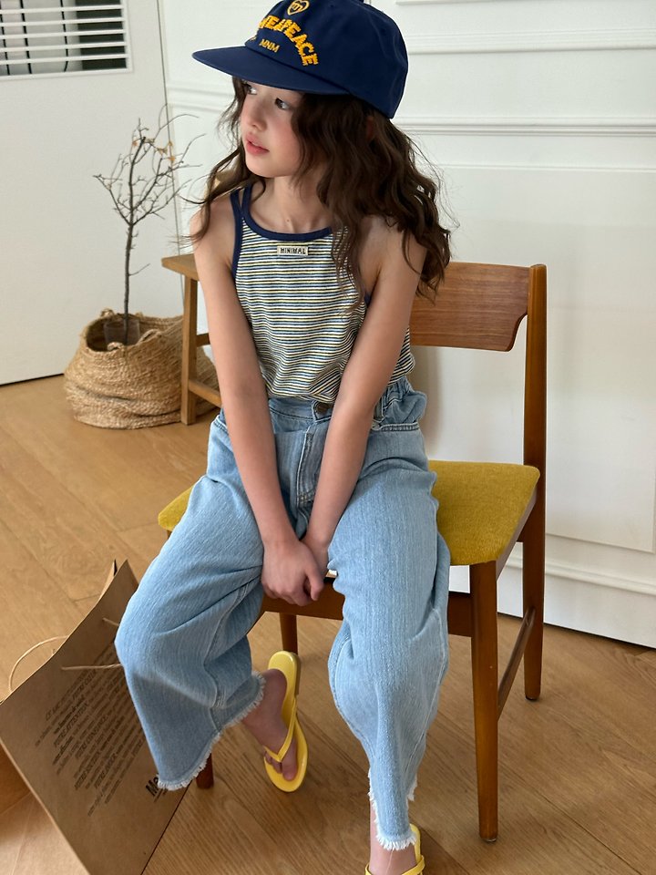 Minimal - Korean Children Fashion - #magicofchildhood - Tutu Color Sleeveless Top - 5
