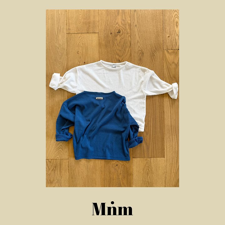 Minimal - Korean Children Fashion - #minifashionista - Natural Long Sleeve Tee
