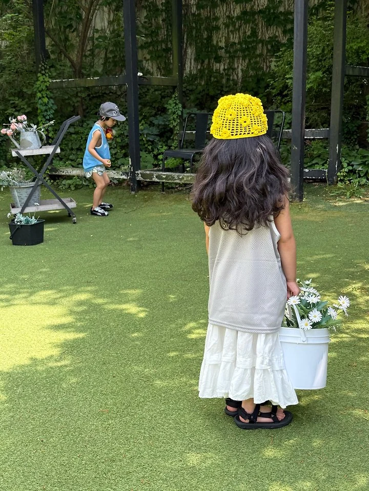 Minimal - Korean Children Fashion - #minifashionista - MNM Mesh Sleeveless Top - 9