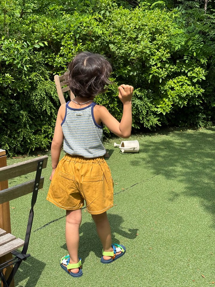 Minimal - Korean Children Fashion - #stylishchildhood - Tutu Color Sleeveless Top - 10