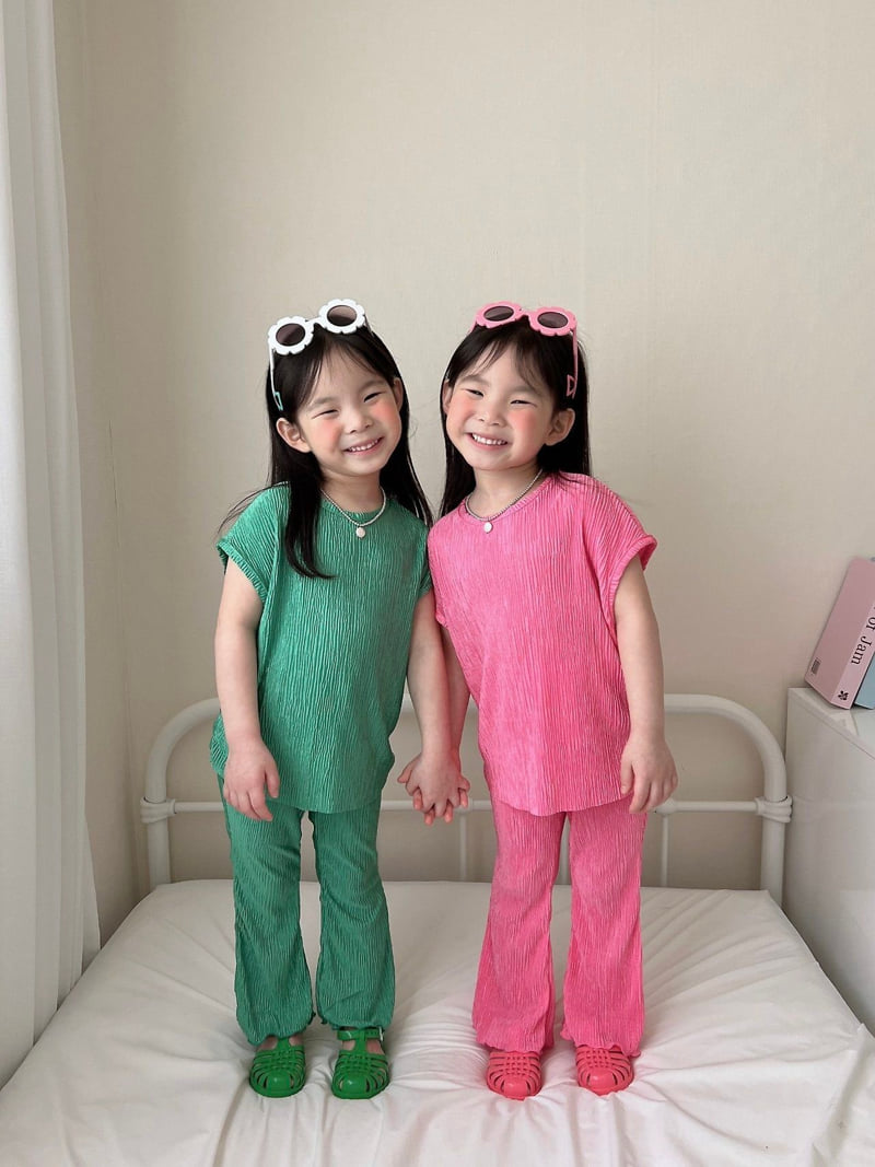 Moran - Korean Children Fashion - #Kfashion4kids - Vivid Bootcut Set - 3