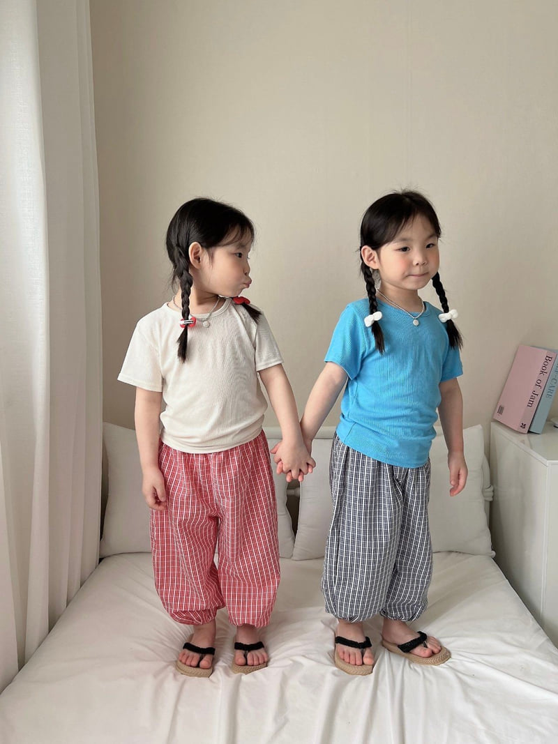 Moran - Korean Children Fashion - #childofig - Tartan Check Pants - 6