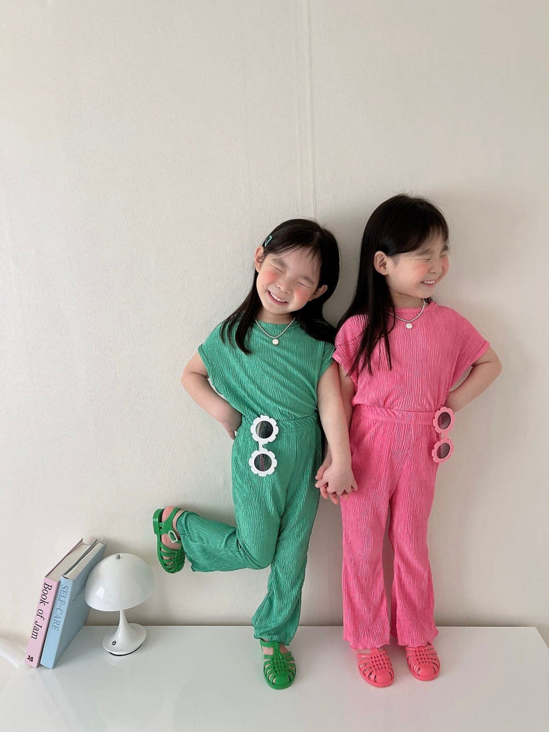 Moran - Korean Children Fashion - #childofig - Vivid Bootcut Set - 8
