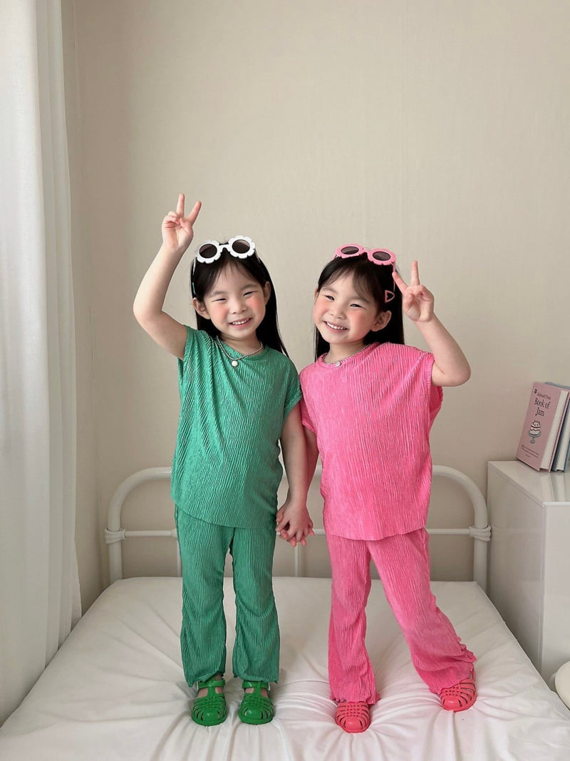 Moran - Korean Children Fashion - #childofig - Vivid Bootcut Set - 9