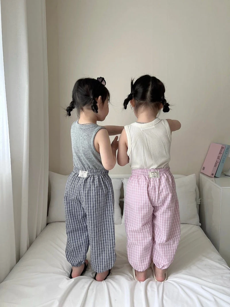 Moran - Korean Children Fashion - #childrensboutique - Tartan Check Pants - 7