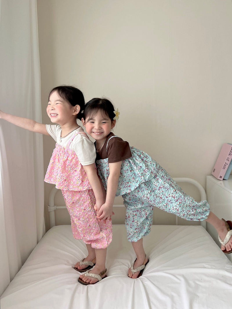 Moran - Korean Children Fashion - #designkidswear - Cloud Flower Pants - 3