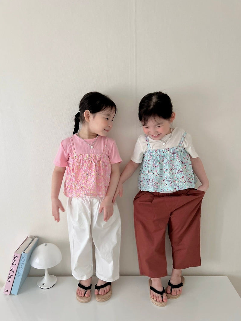 Moran - Korean Children Fashion - #fashionkids - Cloud Flower Bustier - 2