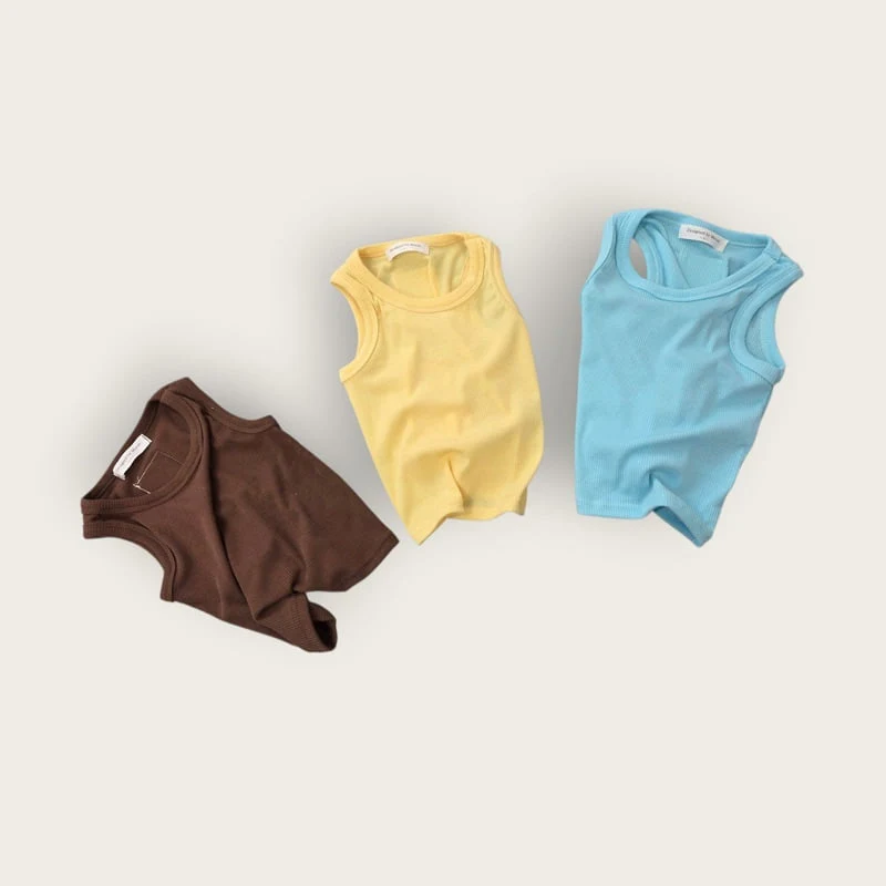 Moran - Korean Children Fashion - #fashionkids - Rib Tank Sleeveless Top