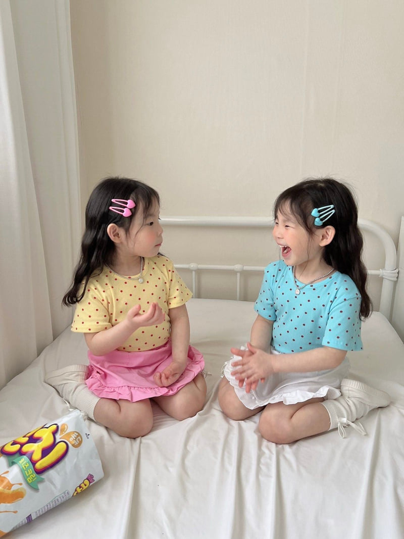 Moran - Korean Children Fashion - #kidsshorts - Sugar Dot Tee - 10