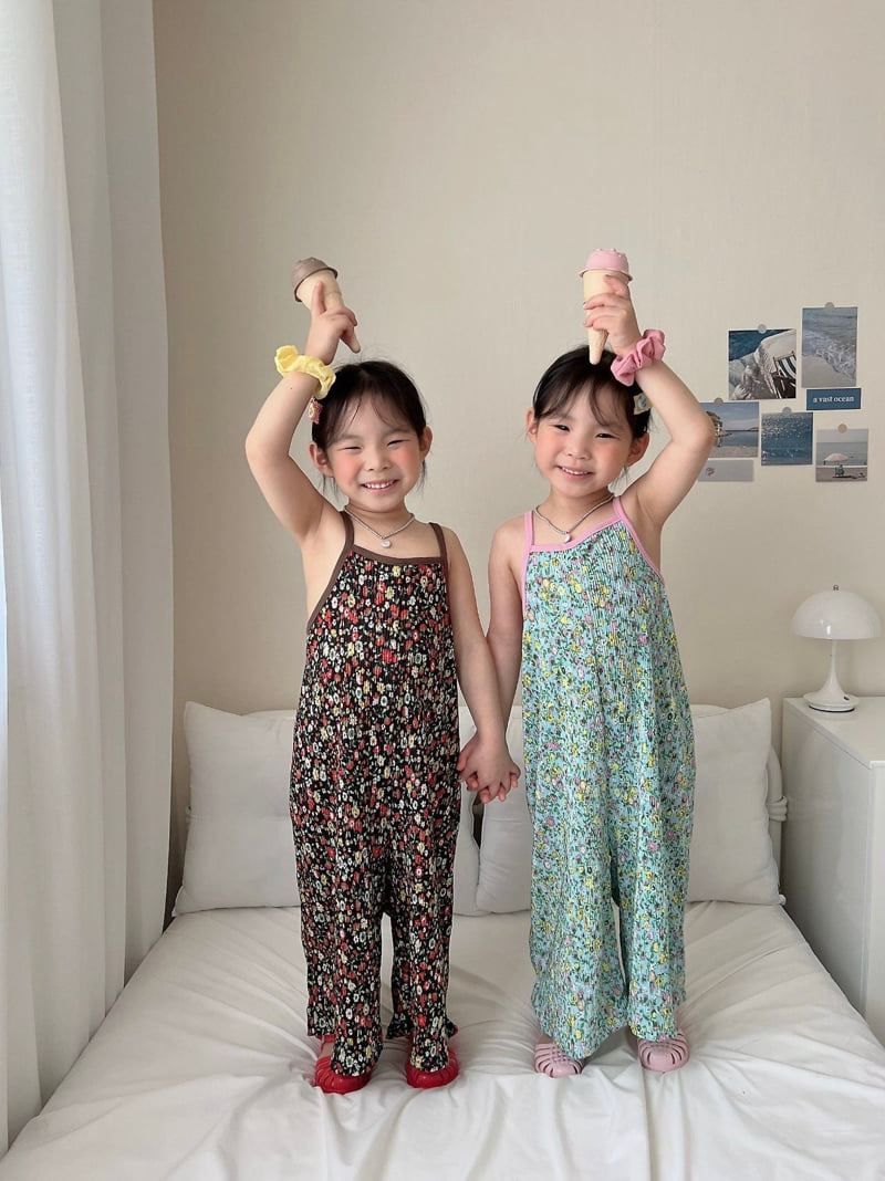 Moran - Korean Children Fashion - #kidsshorts - Bouquet Pleated Suit - 7