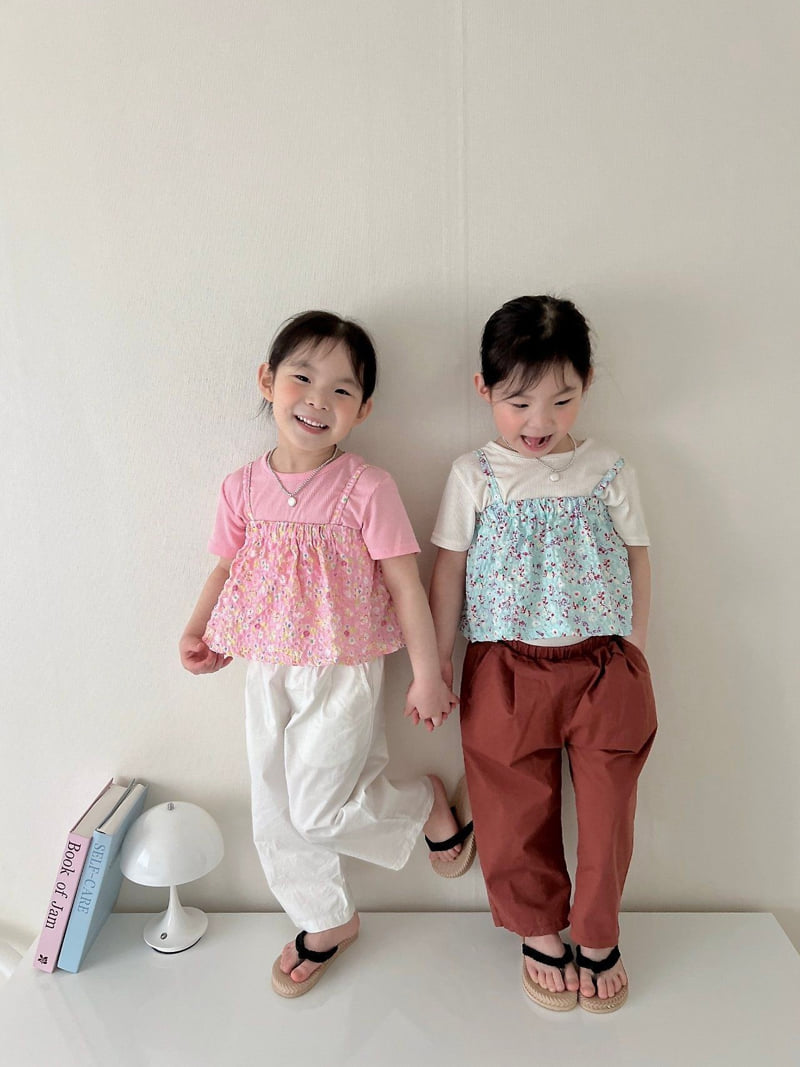 Moran - Korean Children Fashion - #kidsshorts - Cloud Flower Bustier - 3