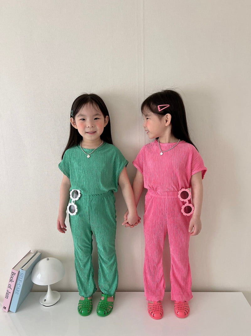 Moran - Korean Children Fashion - #kidsstore - Vivid Bootcut Set