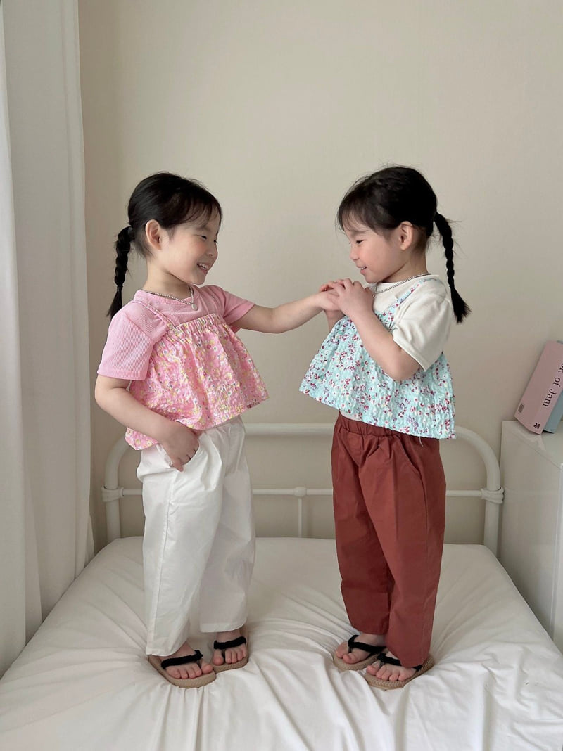 Moran - Korean Children Fashion - #kidzfashiontrend - Cloud Flower Bustier - 5