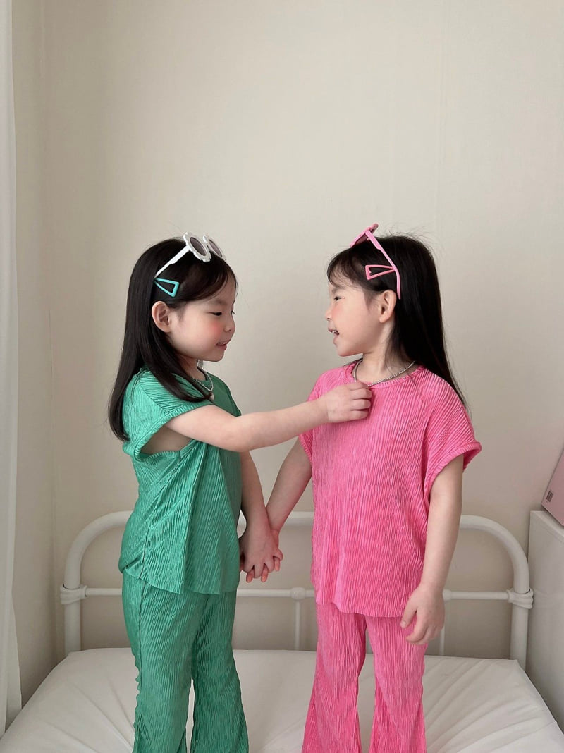 Moran - Korean Children Fashion - #magicofchildhood - Vivid Bootcut Set - 5