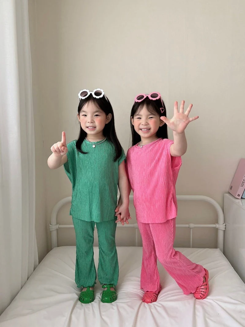 Moran - Korean Children Fashion - #prettylittlegirls - Vivid Bootcut Set - 7