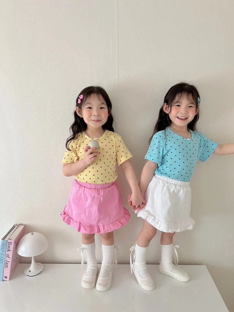 Moran - Korean Children Fashion - #toddlerclothing - Sugar Dot Tee - 4