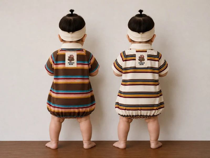 Moran - Korean Children Fashion - #stylishchildhood - Autumn Piqué Suit - 2