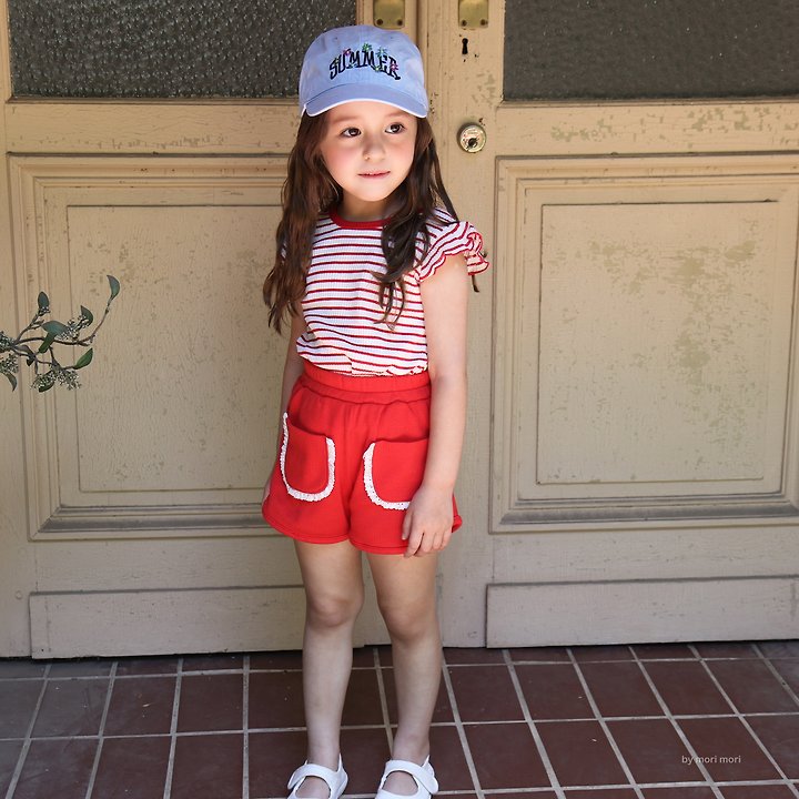 Mori Mori - Korean Children Fashion - #discoveringself - Striped Ribbon Sleeveless Top - 7