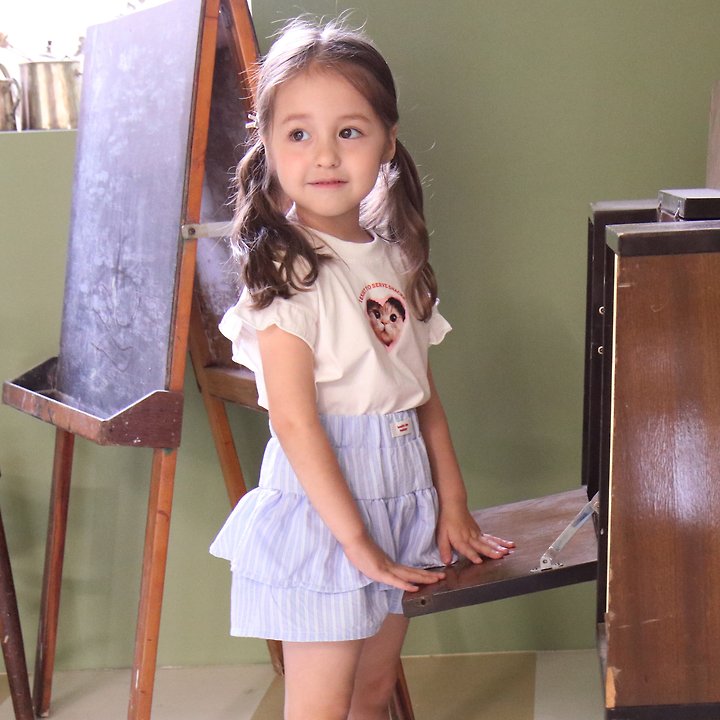 Mori Mori - Korean Children Fashion - #stylishchildhood - Cat Tee - 5