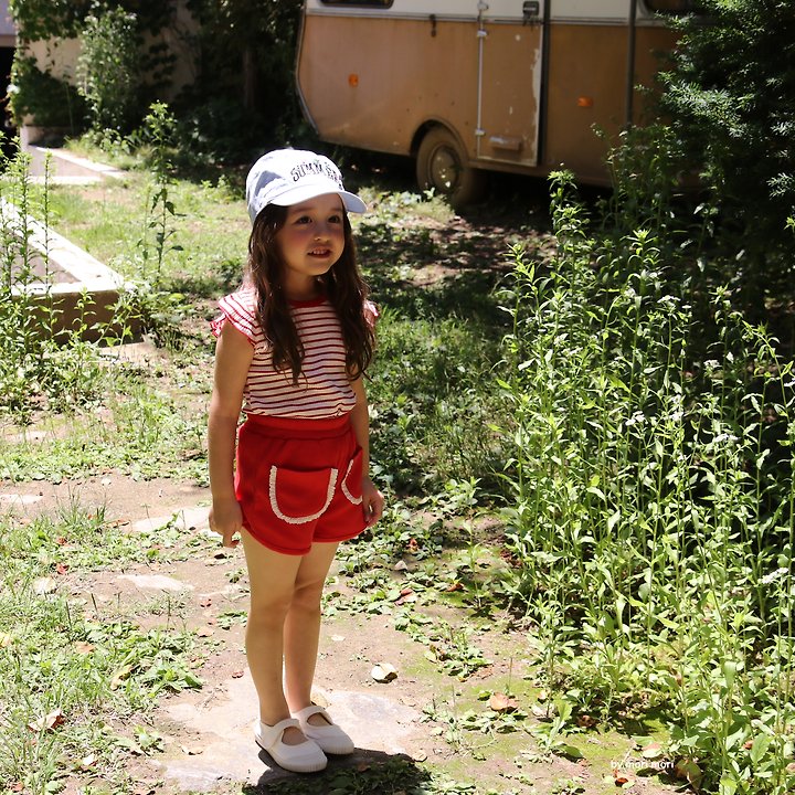 Mori Mori - Korean Children Fashion - #toddlerclothing - Striped Ribbon Sleeveless Top - 2